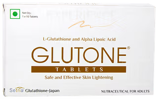 Glutone Tablet| L-Glutathione & Alpha Lipoic Acid | 10 Tablets