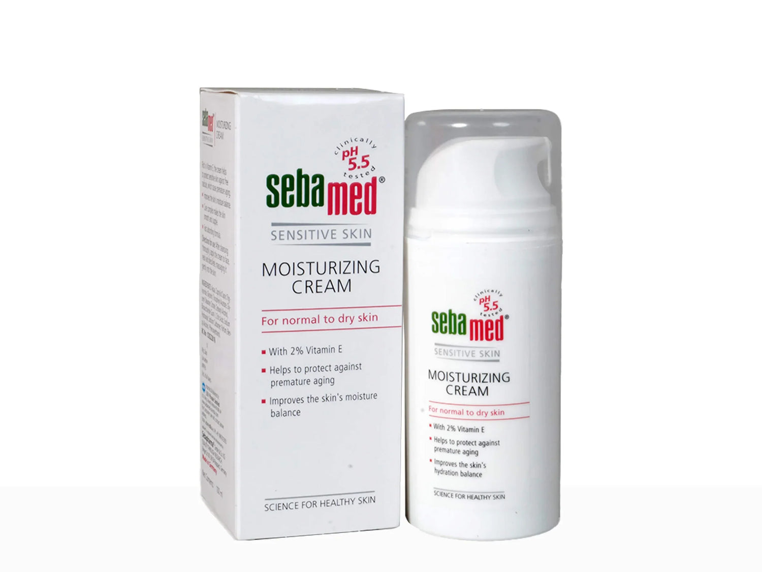 Sebamed Moisturizing Cream | Face moisturizer for men, women | pH 5.5 | Botanical oils & Vit E | Improves skin's moisture balance | Protects against premature ageing | Dermatologically tested | Paraben Free | 50 ml