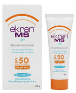 Ekran MS Mineral Sunscreen Gel SPF 50 PA+++ | 25% Micronized Zinc Oxide | Fragrance-Free, Hypoallergenic, Water-Resistant up to 8 Hours – 50g - Skiynse Dermatologique