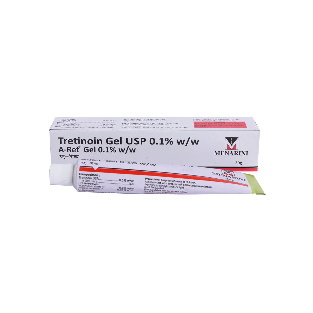 A- RAT Tretinoin 0.025% Gel (20g -Pack fo 2 )