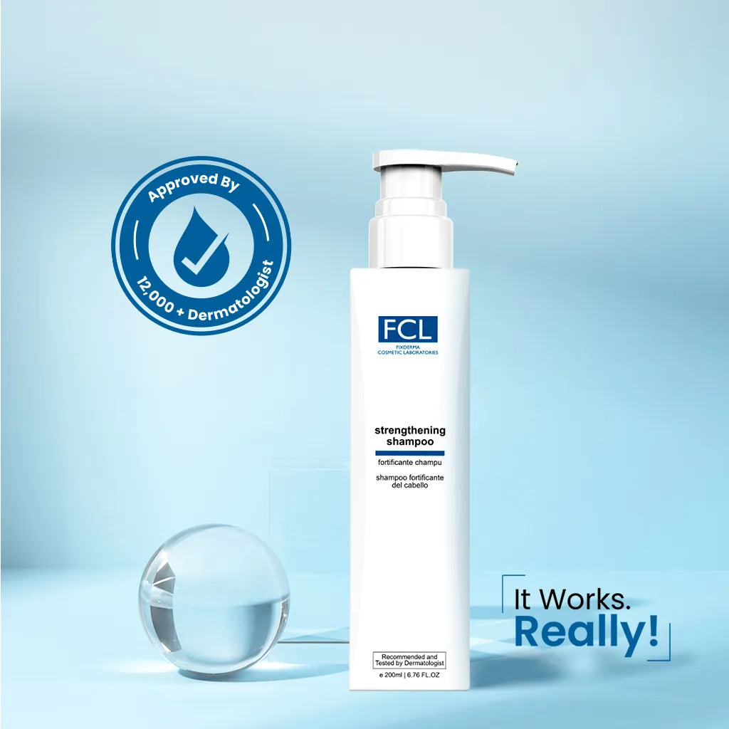 FCL Strengthening Shampoo, 200 ml | Dry and Damaged Hair with Shea Butter
